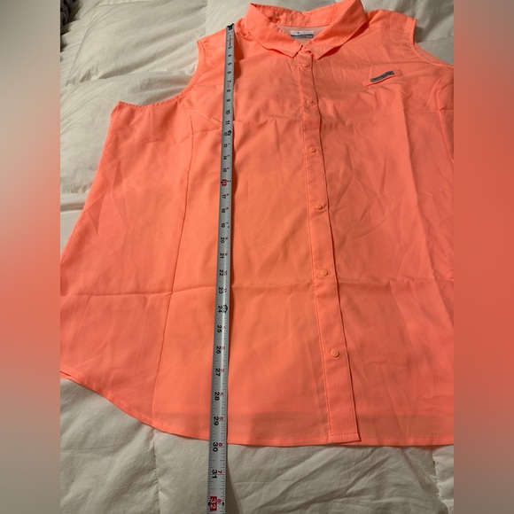 Columbia Women's Tamiami Sleeveless Pink Button Down Shirt - NWT - Size 3X - Picture 12 of 13